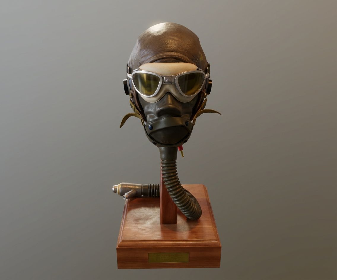 Flight helmet – AI raytraced